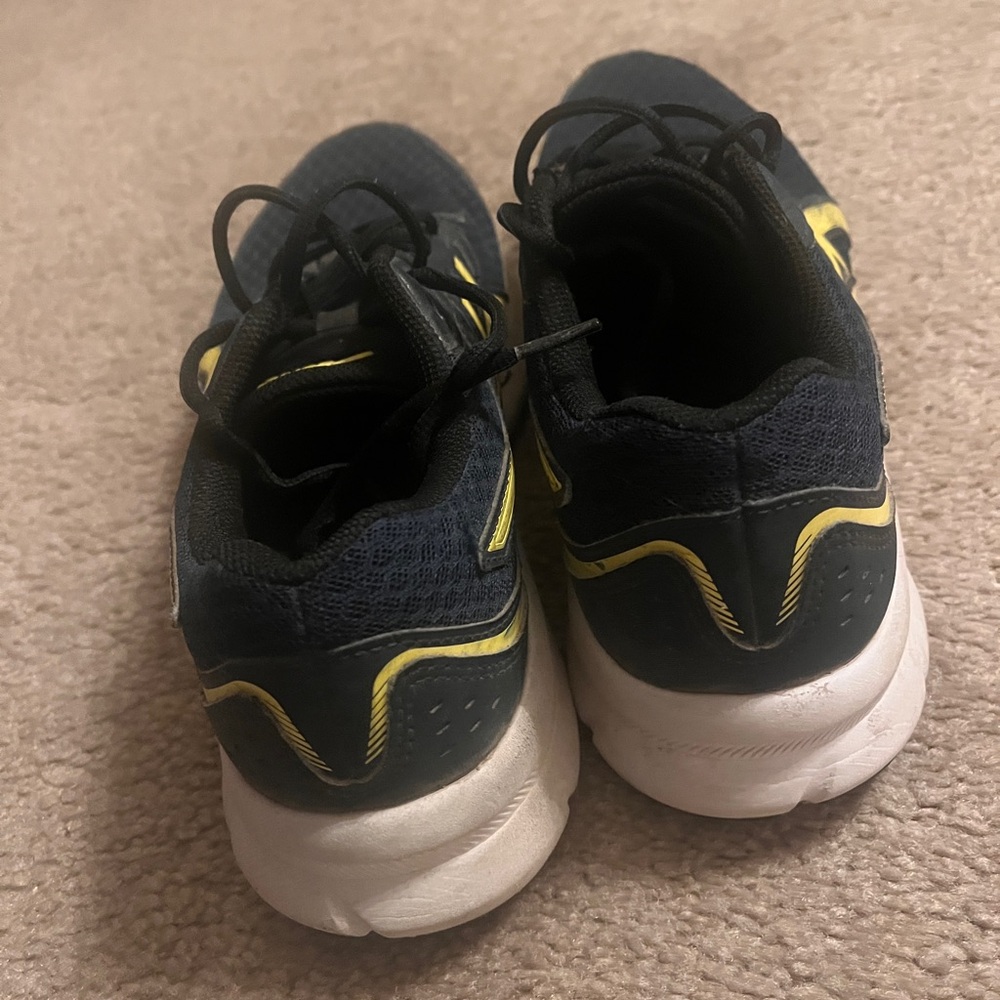 ASICS Navy and Yellow Athletic Sneakers - Picture 3 of 7